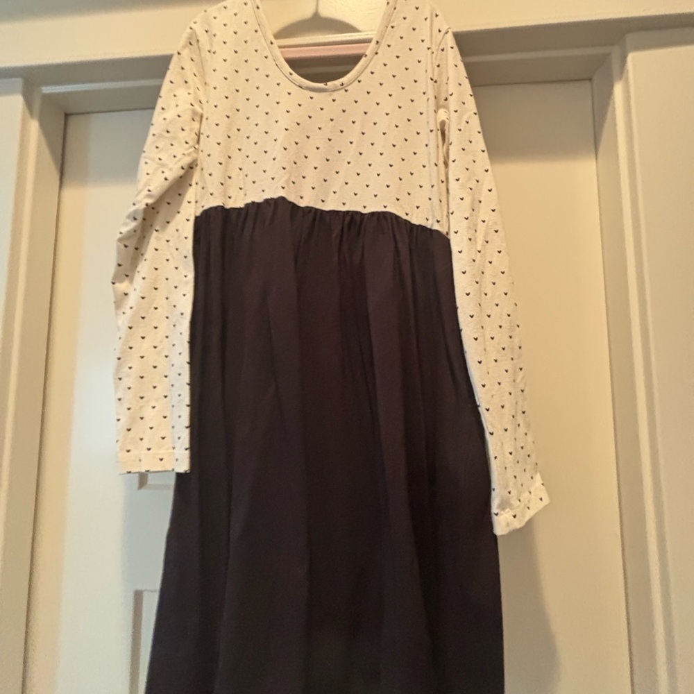 Disney Cream and Black Heart Pattern Dress - Picture 4 of 5